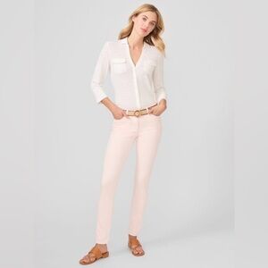 J. McLaughlin Lexi Soft Petal Pink Jeans sz 2